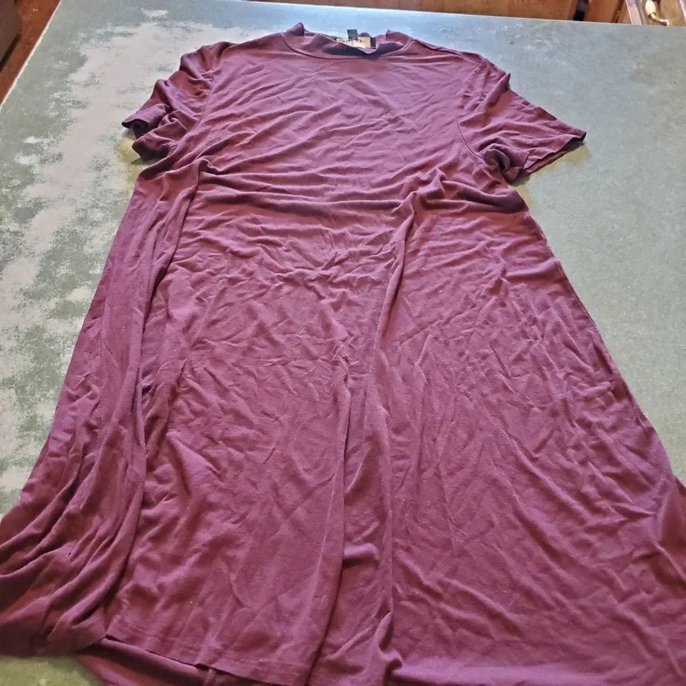 Lulus maroon turtleneck short sleeve maroon dress sz small